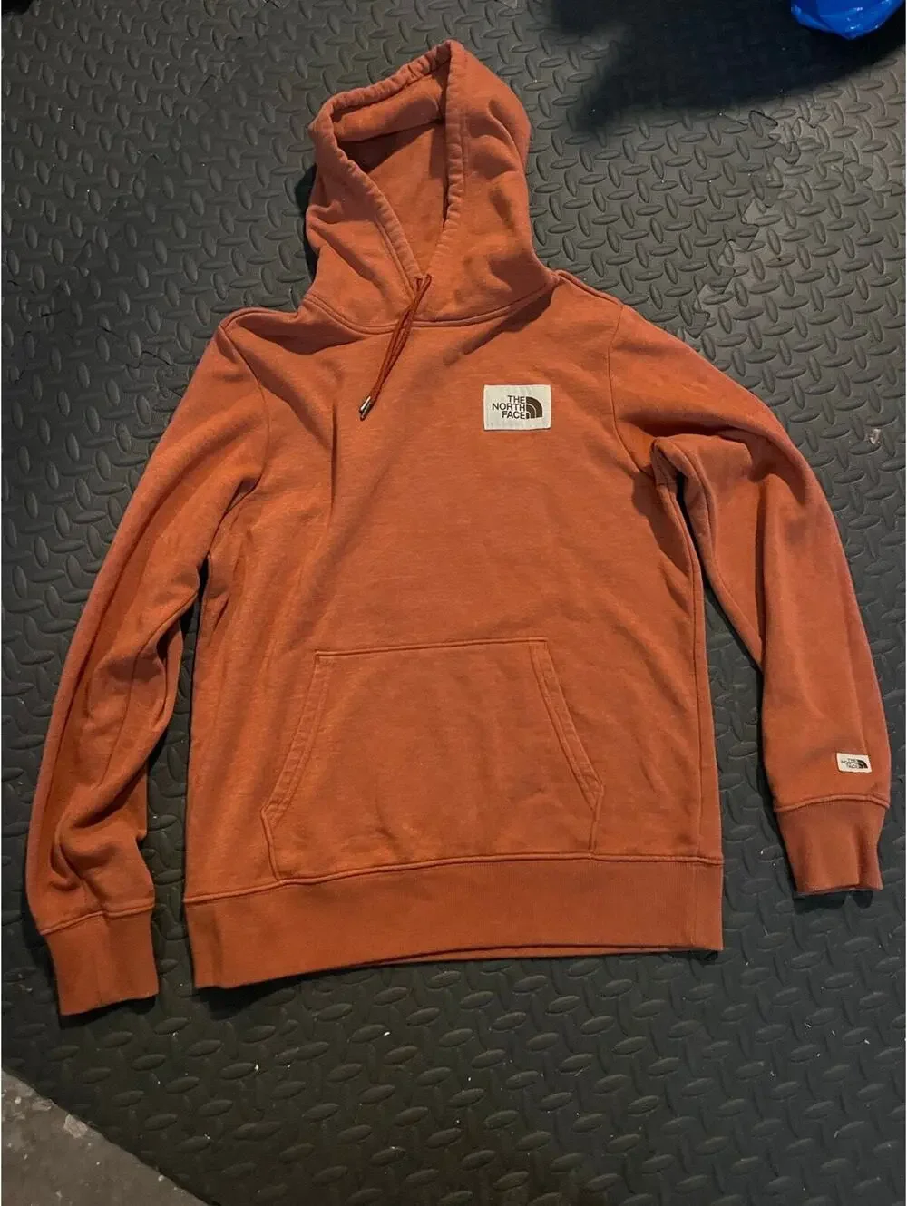 The North Face Hoodie Men’s Medium Rust Orange Pullover Sweatshirt Gorpcore